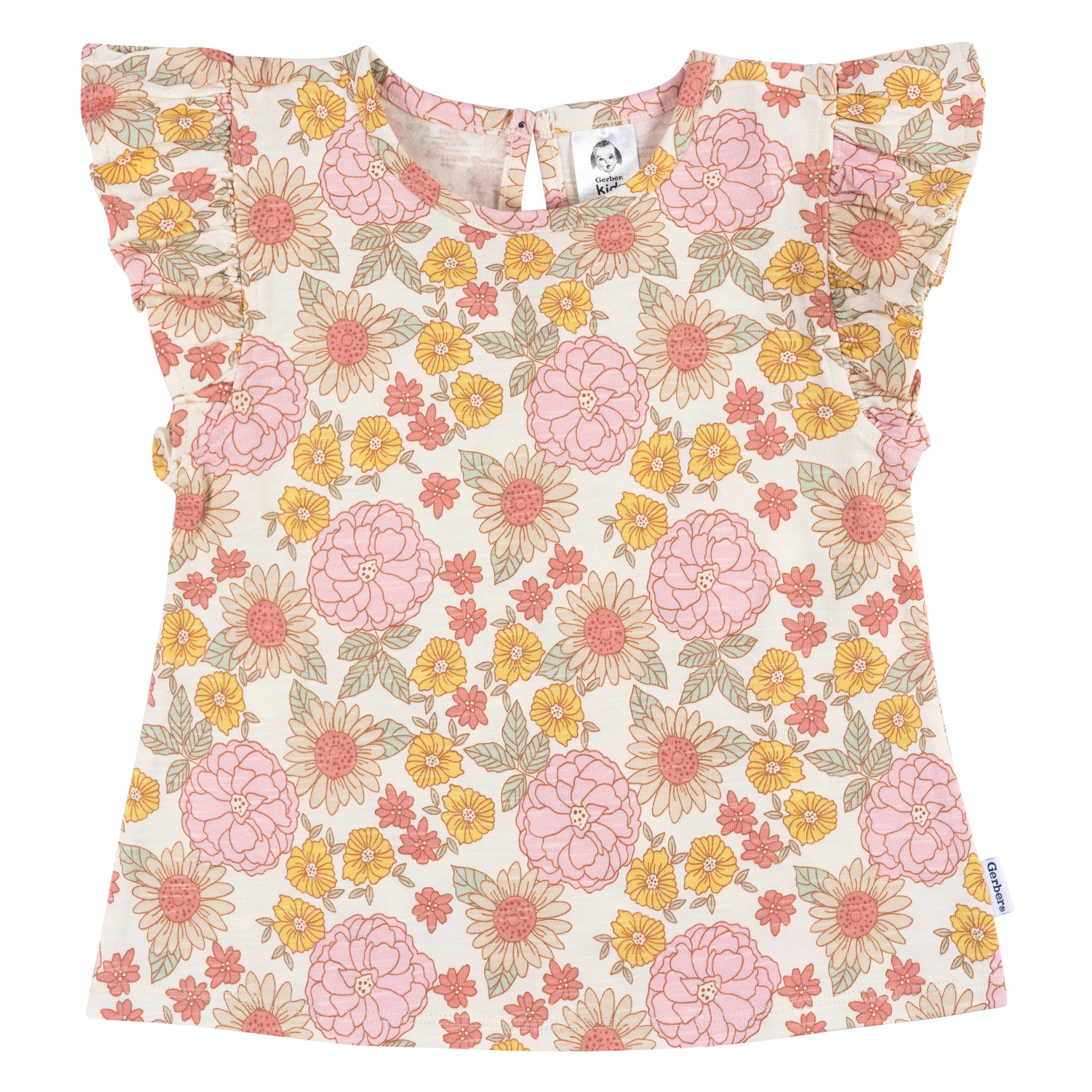 CASE of 3-Pack Toddler Girls Good Times T-Shirts-Gerber Childrenswear Wholesale