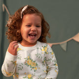 CASE of : 3-Piece Toddler Girls Yellow Roses French Terry Top, Tulle Tutu, & Legging Set-Gerber Childrenswear Wholesale