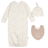 3-Piece Baby Neutral Goose Gown Set-Gerber Childrenswear Wholesale