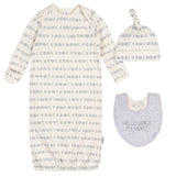 3-Piece Baby Neutral Moons Gown Set-Gerber Childrenswear Wholesale