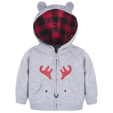 CASE of 3-Piece Infant Boys Moose Hoodie, T-Shirt & Active Pant Set-Gerber Childrenswear Wholesale