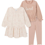 CASE of : 3-Piece Toddler Girls Tan Dress, Top and Legging-Gerber Childrenswear Wholesale