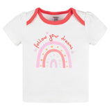 CASE of : 4-Piece Baby Girls Rainbows Onesies® Bodysuit, Tee, Skort & Pant Set-Gerber Childrenswear Wholesale