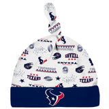 3-Piece Baby Boys Houston Texans Bodysuit, Sleep 'N Play & Cap Set-Gerber Childrenswear Wholesale