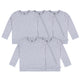 5-Pack Baby & Toddler Grey Heather Premium Long Sleeve T-Shirts-Gerber Childrenswear Wholesale