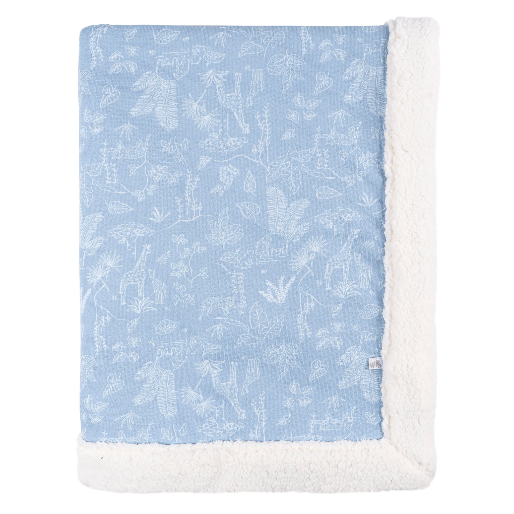 Baby Boys Blue Jungle Plush Blanket-Gerber Childrenswear Wholesale