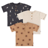 3-Pack Infant and Toddler Boys Sun Henley T-Shirts-Gerber Childrenswear Wholesale