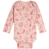 6-Pack Baby Girls Puppies Long Sleeve Onesies® Bodysuits-Gerber Childrenswear Wholesale