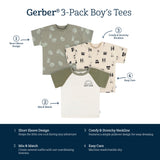 3-Pack Infant and Toddler Boys Stay Cool T-Shirts-Gerber Childrenswear Wholesale