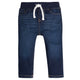 Baby Neutral Dark Blue Rib Waist Skinny Jeans-Gerber Childrenswear Wholesale