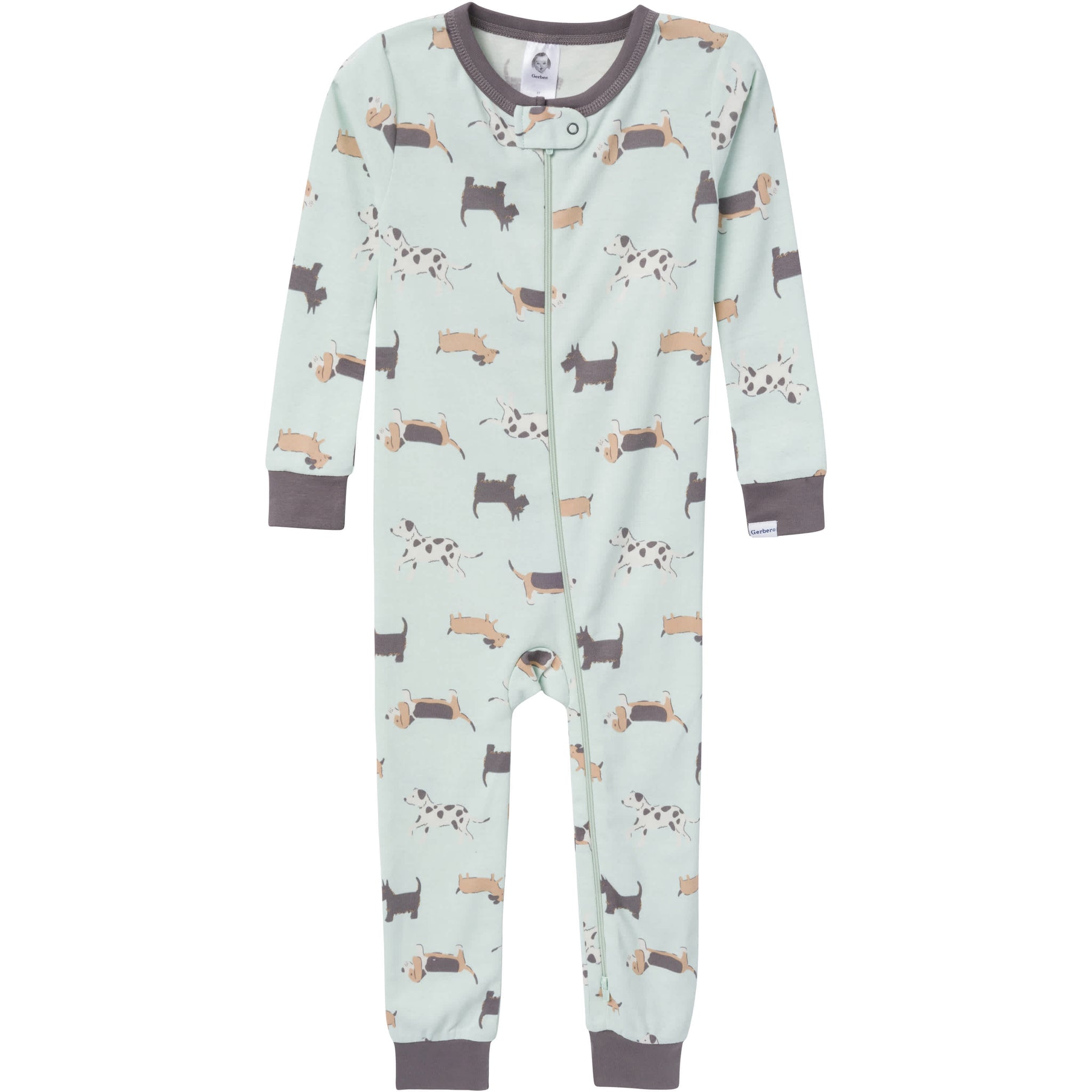 3-Pack Baby & Toddler Neutral Dog Snug-Fitting Footless Pajamas-Gerber Childrenswear Wholesale