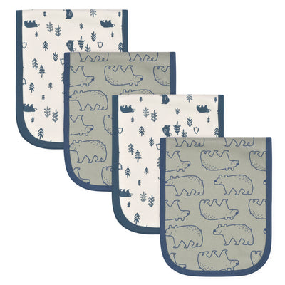 4-Pack Baby Boys Bear Burp Cloths-Gerber Childrenswear Wholesale