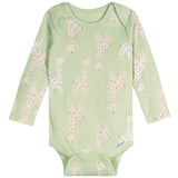 6-Pack Baby Neutral Giraffes Long Sleeve Onesies® Bodysuits-Gerber Childrenswear Wholesale