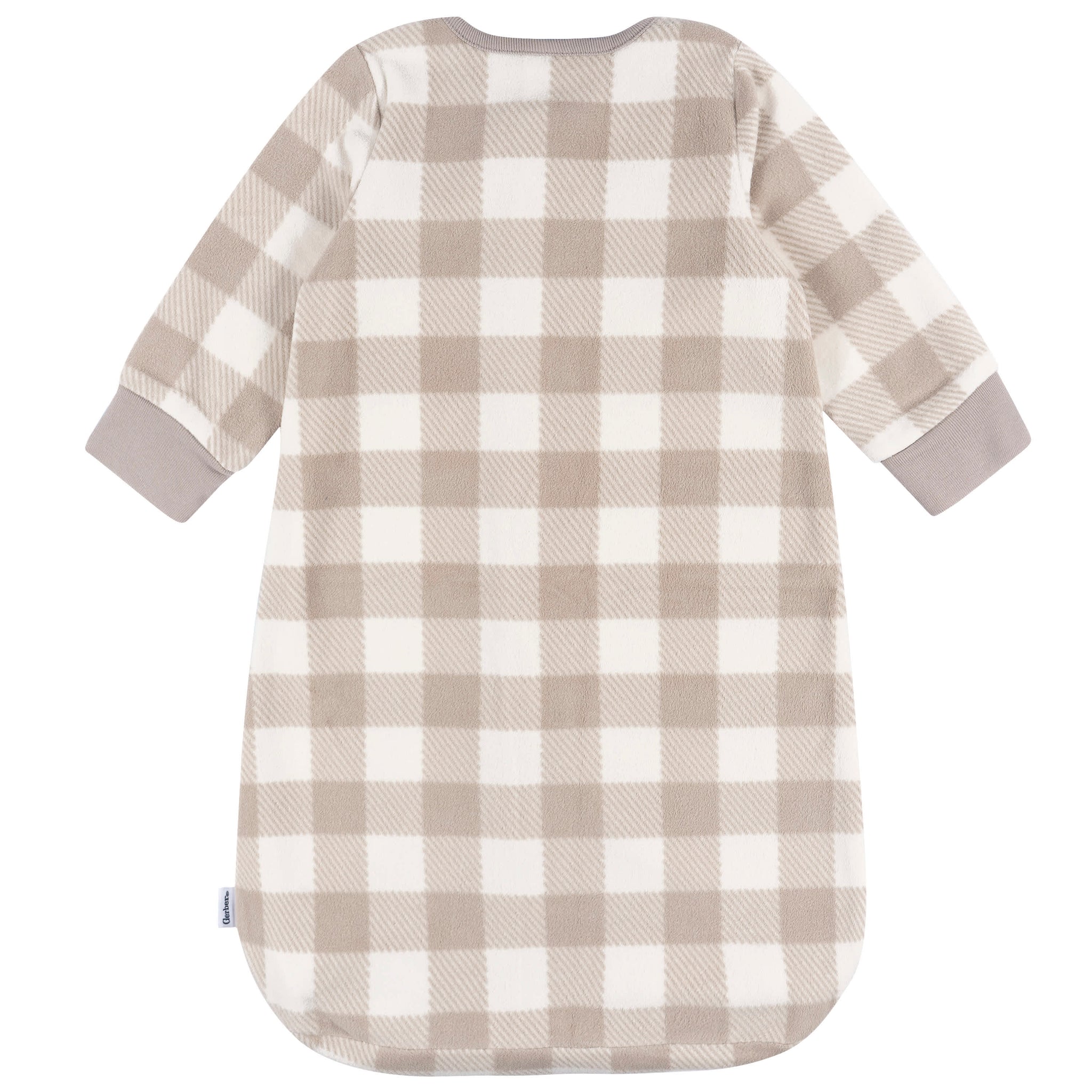 Baby Neutral Grey Plaid Wearable Blanket-Gerber Childrenswear Wholesale