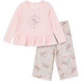 2-Piece Toddler Girls Deer Peplum Pajama Set-Gerber Childrenswear Wholesale