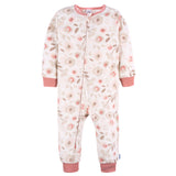 3-Pack Infant & Toddler Girls Pink Deer Footless Fleece Pajamas-Gerber Childrenswear Wholesale