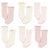 6-Pack Baby Girls Pink Rolled Cuff Ribbed Socks-Gerber Childrenswear Wholesale