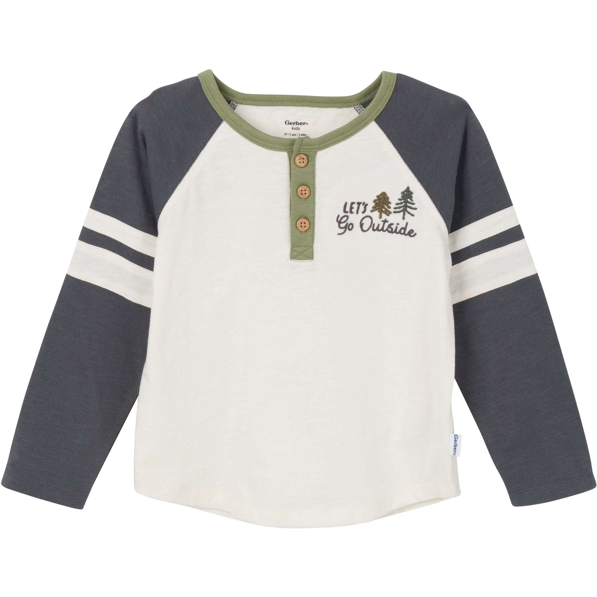 2-Piece Toddler Boys Olive Top & Joggers-Gerber Childrenswear Wholesale