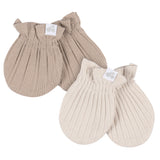 4-Piece Baby Neutral Tan Hat and Mitten Set-Gerber Childrenswear Wholesale