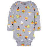 3-Pack Baby Neutral Trick Or Treat Long Sleeve Onesies® Bodysuits-Gerber Childrenswear Wholesale