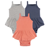 3-Pack Baby Girls Lantana Sleeveless Skirted Onesies® Bodysuits-Gerber Childrenswear Wholesale