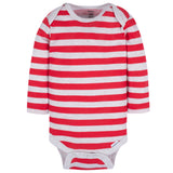 3-Pack Baby Neutral Happy Jolly Long Sleeve Onesies® Bodysuits-Gerber Childrenswear Wholesale