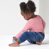 Baby Neutral Blue Rib Waist Skinny Jeans-Gerber Childrenswear Wholesale