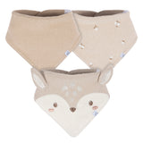 3-Pack Baby Neutral Tan Bandana Bib-Gerber Childrenswear Wholesale