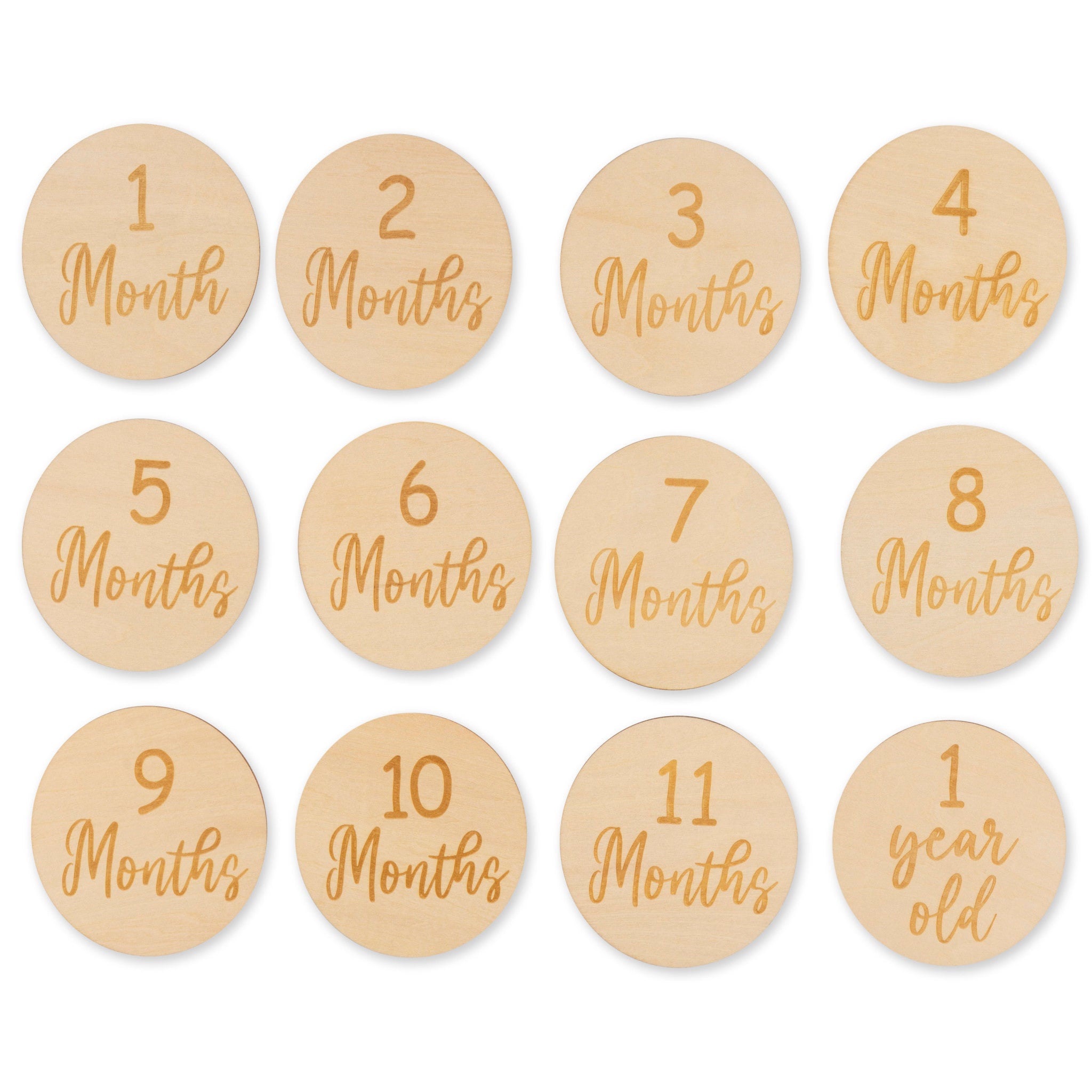 7-Piece Baby Neutral Tan Leaves Birds Milestone Gift Set-Gerber Childrenswear Wholesale