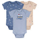 3-Pack Baby Boys Little Lighthouse Short Sleeve Onesies® Bodysuits-Gerber Childrenswear Wholesale