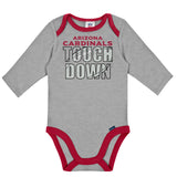 2-Pack Baby Boys Cardinals Long Sleeve Bodysuits-Gerber Childrenswear Wholesale