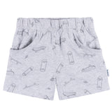 2-Piece Baby & Toddler Boys Heather Skateboard T-Shirt and Shorts Set-Gerber Childrenswear Wholesale