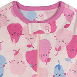 4-Pack Baby Girls Pear-Y Sweet Sleep 'N Plays-Gerber Childrenswear Wholesale