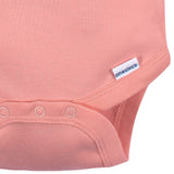 5-Pack Baby Girls Mauve Pink Premium Short Sleeve Lap Shoulder Onesies® Bodysuits-Gerber Childrenswear Wholesale