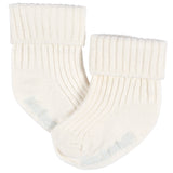 6-Pack Baby Boys Blue Rolled Cuff Ribbed Socks-Gerber Childrenswear Wholesale