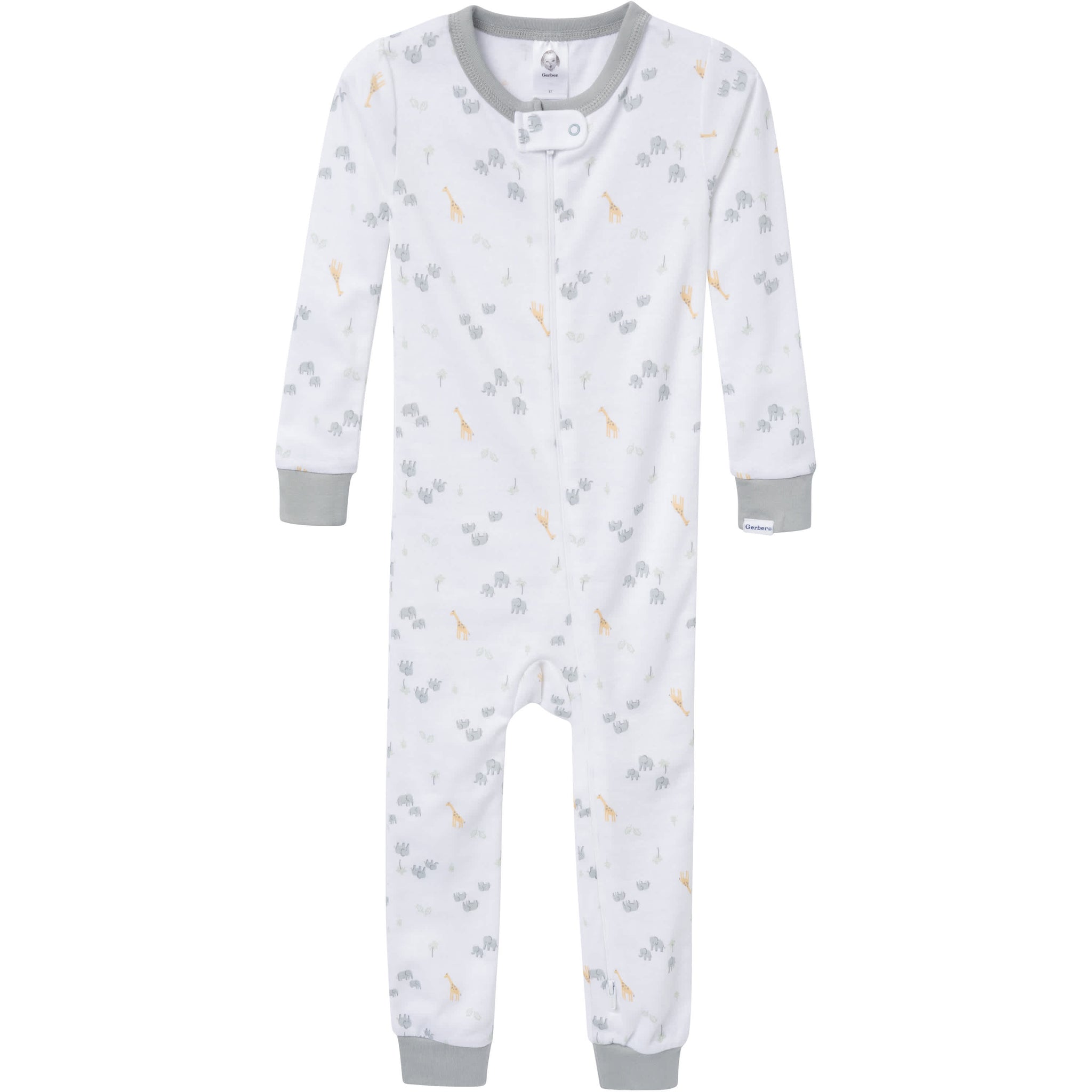 3-Pack Baby & Toddler Neutral Safari Snug-Fitting Footless Pajamas-Gerber Childrenswear Wholesale