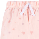 2-Piece Infant & Toddler Girls Pink Stars Fleece Pajamas-Gerber Childrenswear Wholesale