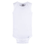 5-Pack Baby Neutral Grey Heather Sleeveless Lap Shoulder Onesies® Bodysuits-Gerber Childrenswear Wholesale