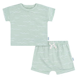 2-Piece Baby Boys Waves T-Shirt and Shorts-Gerber Childrenswear Wholesale