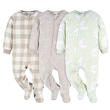 3-Pack Baby & Toddler Neutral Moons Fleece Pajamas-Gerber Childrenswear Wholesale