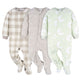 3-Pack Baby & Toddler Neutral Moons Fleece Pajamas-Gerber Childrenswear Wholesale