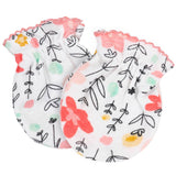 4-Pack Baby Girls Flower Garden No Scratch Mittens-Gerber Childrenswear Wholesale