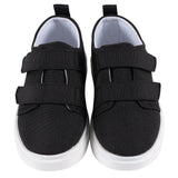 Baby Neutral Black Hook & Loop Sneaker-Gerber Childrenswear Wholesale