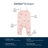 Baby Girls Starfish Romper-Gerber Childrenswear Wholesale