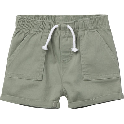 Baby & Toddler Girls Olive Twill Shorts-Gerber Childrenswear Wholesale