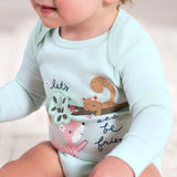 3-Pack Baby Girls Fox Long Sleeve Onesies® Bodysuits-Gerber Childrenswear Wholesale