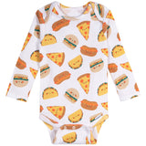 6-Pack Baby Boys Food Long Sleeve Onesies® Bodysuits-Gerber Childrenswear Wholesale