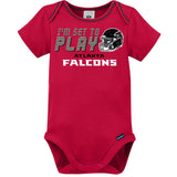 3-Piece Baby Boys Atlanta Falcons Bodysuit, Sleep 'N Play & Cap Set-Gerber Childrenswear Wholesale