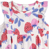 3-Pack Baby Girls Strawberries Rompers-Gerber Childrenswear Wholesale