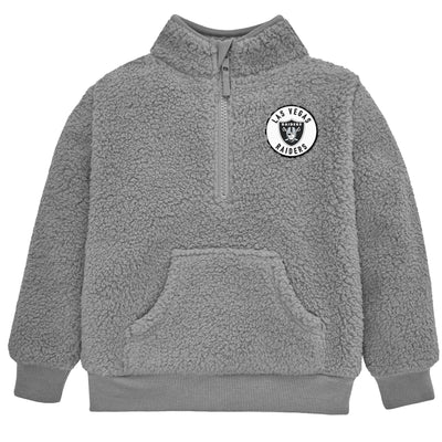 Infant & Toddler Boys Raiders 1/4 Zip Sherpa Top-Gerber Childrenswear Wholesale